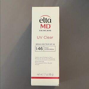 EltaMD UV Clear Face Sunscreen in White with Red Accent